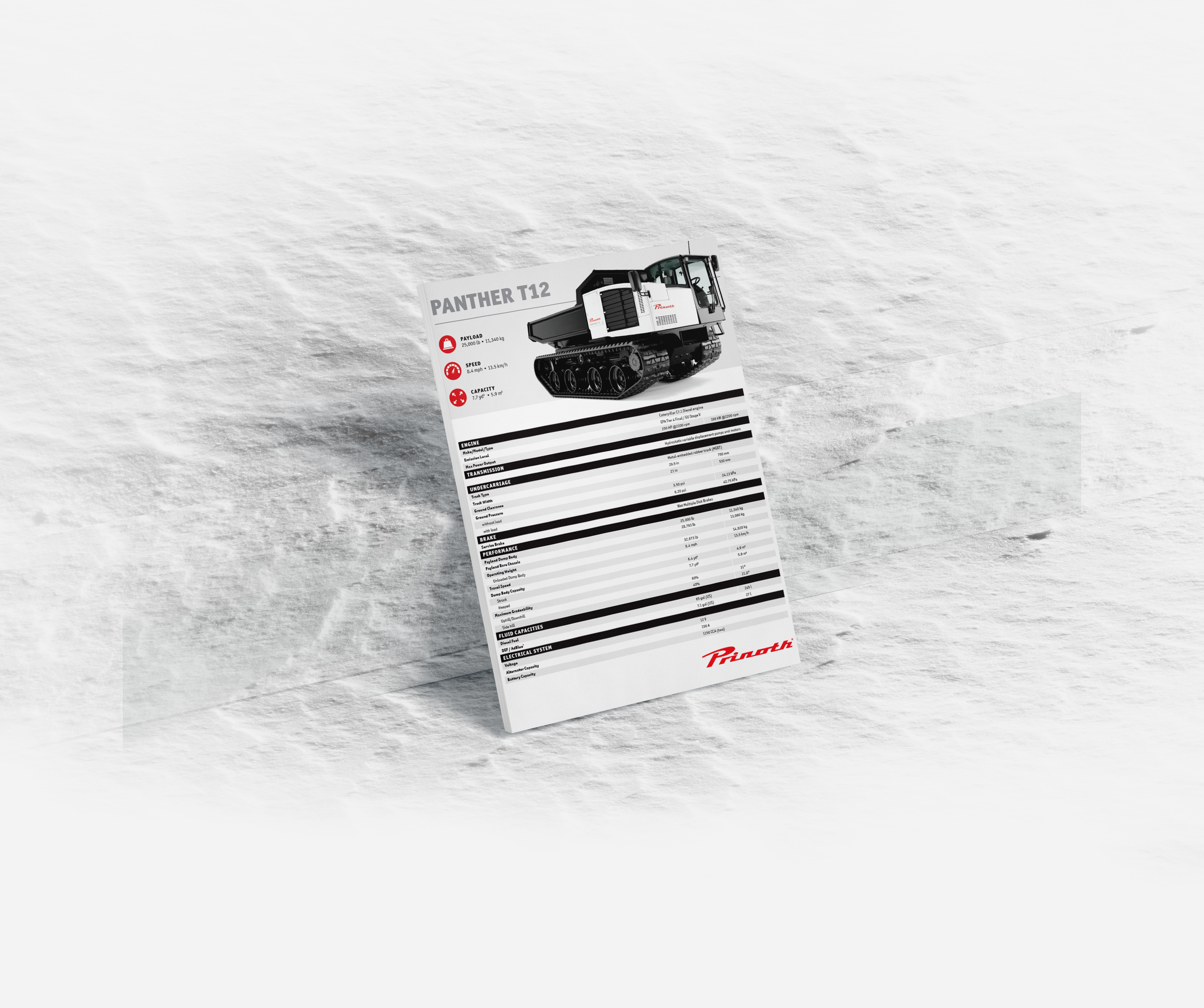 Panther T12 - Straight Body - Prinoth