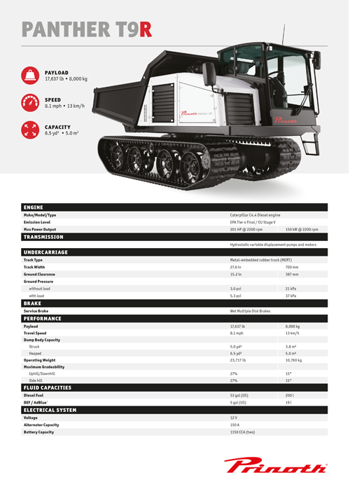 Rotating Dumper Panther T9R